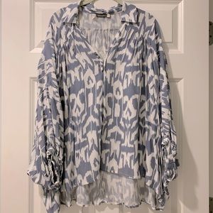 Subtle Luxury Ikat Flowy Top